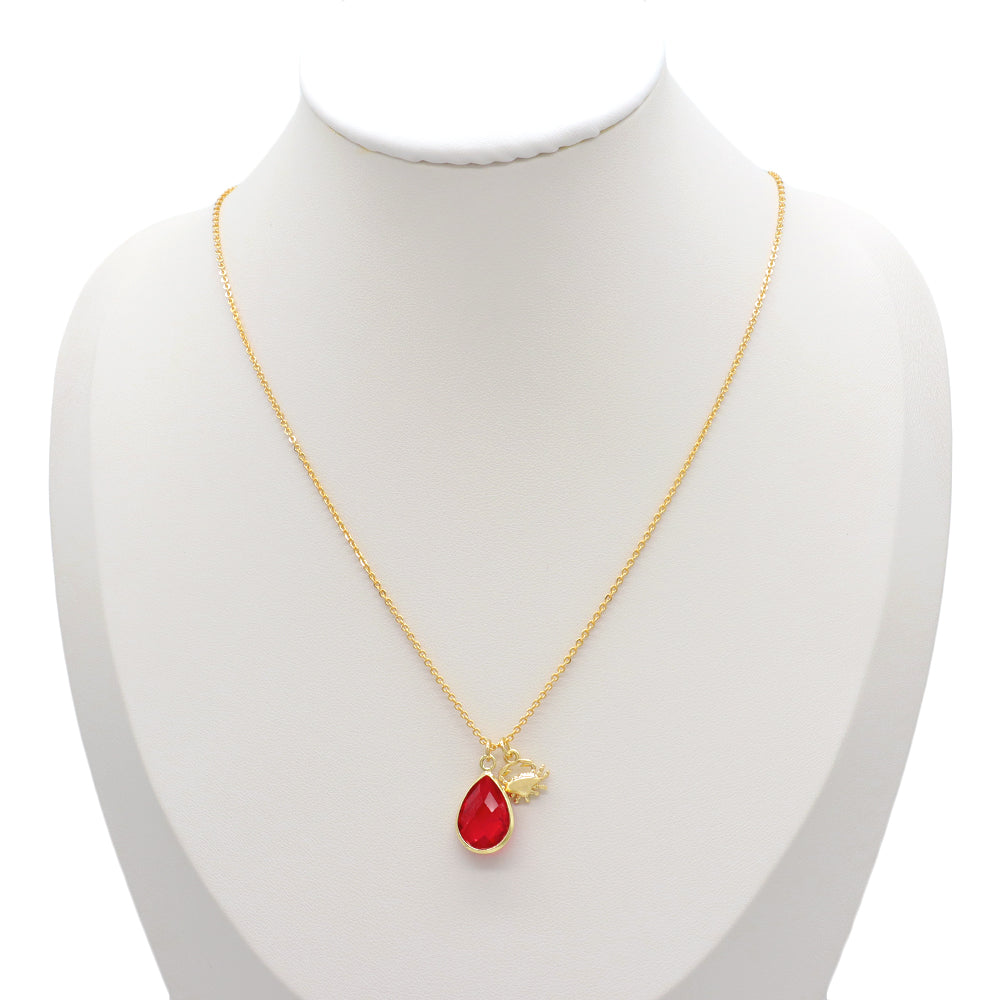 Handmade Custom Glass Crystal Pendant Necklace