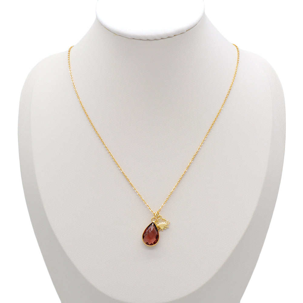 Handmade Custom Glass Crystal Pendant Necklace