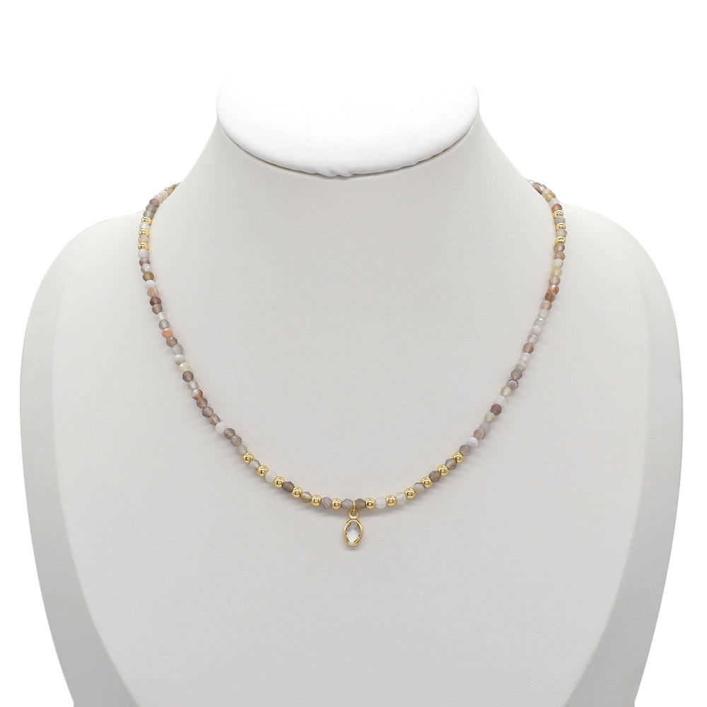 Handmade Custom Natural Stone Necklace