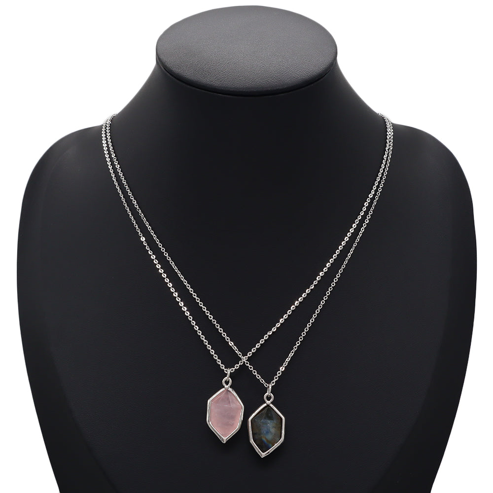 Handmade Custom Natural Stone Pendant Necklace