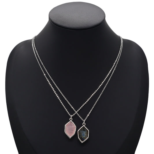 Handmade Custom Natural Stone Pendant Necklace