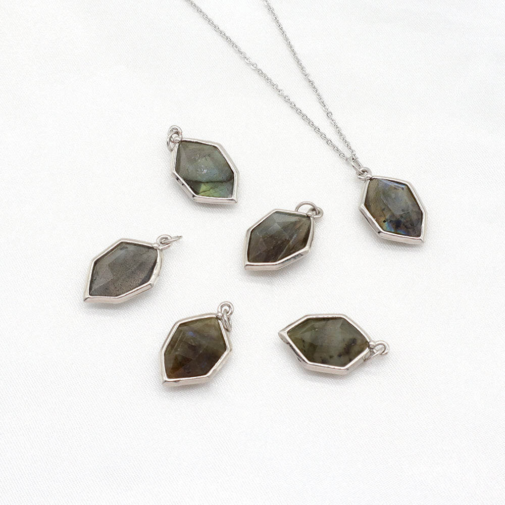 Handmade Custom Natural Stone Pendant Necklace