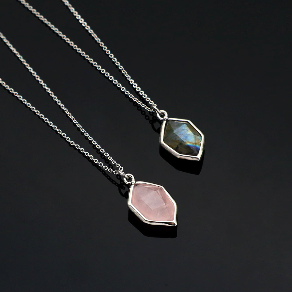 Handmade Custom Natural Stone Pendant Necklace