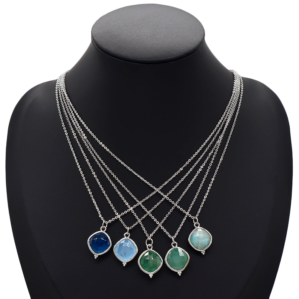 Handmade Custom Natural Stone Pendant Necklace