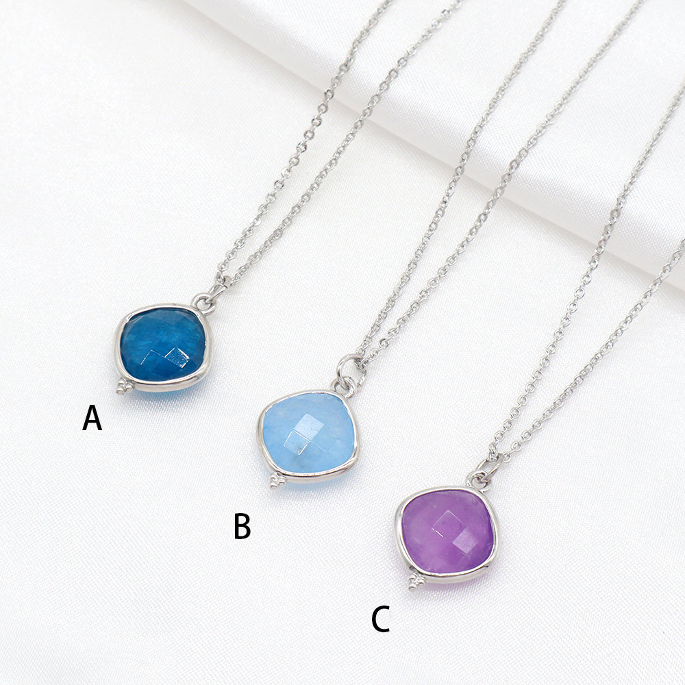 Handmade Custom Natural Stone Pendant Necklace