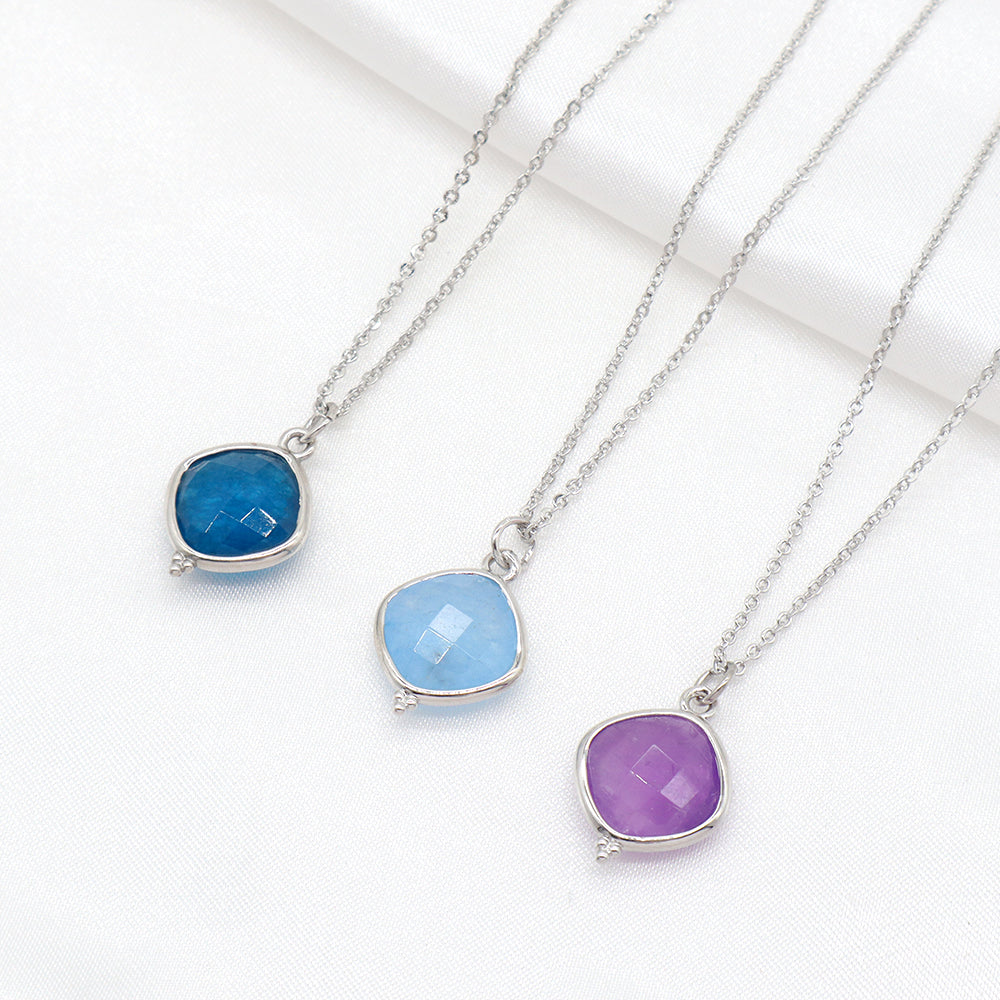 Handmade Custom Natural Stone Pendant Necklace