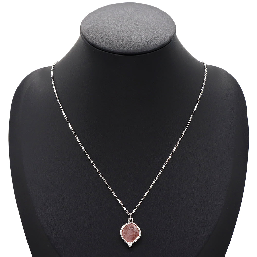 Handmade Custom Natural Stone Pendant Necklace