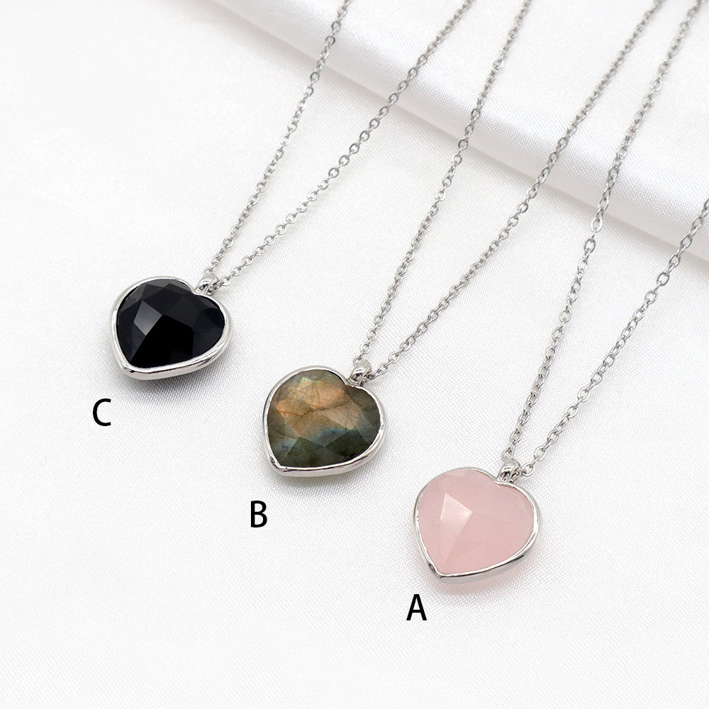 Handmade Custom Natural Stone Pendant Necklace