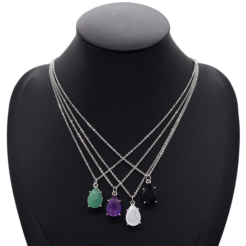 Handmade Custom Natural Stone Pendant Necklace