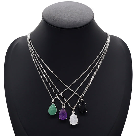 Handmade Custom Natural Stone Pendant Necklace