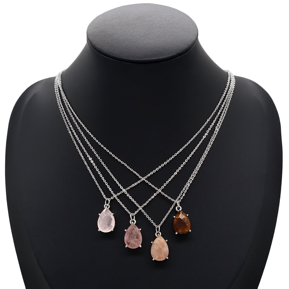 Handmade Custom Natural Stone Pendant Necklace
