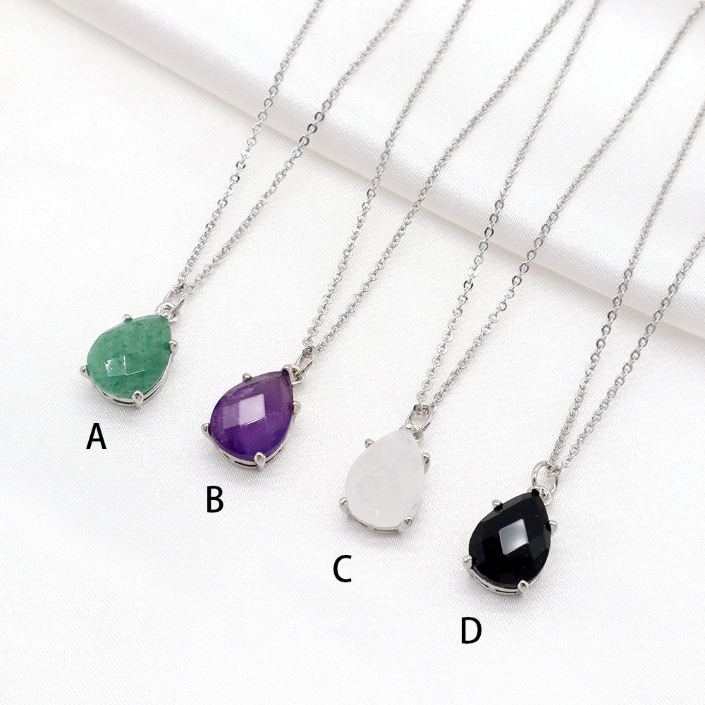 Handmade Custom Natural Stone Pendant Necklace