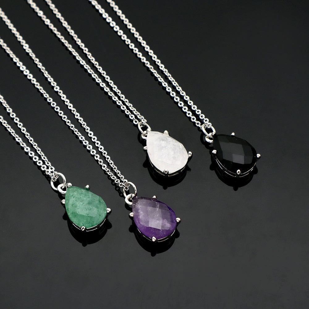 Handmade Custom Natural Stone Pendant Necklace