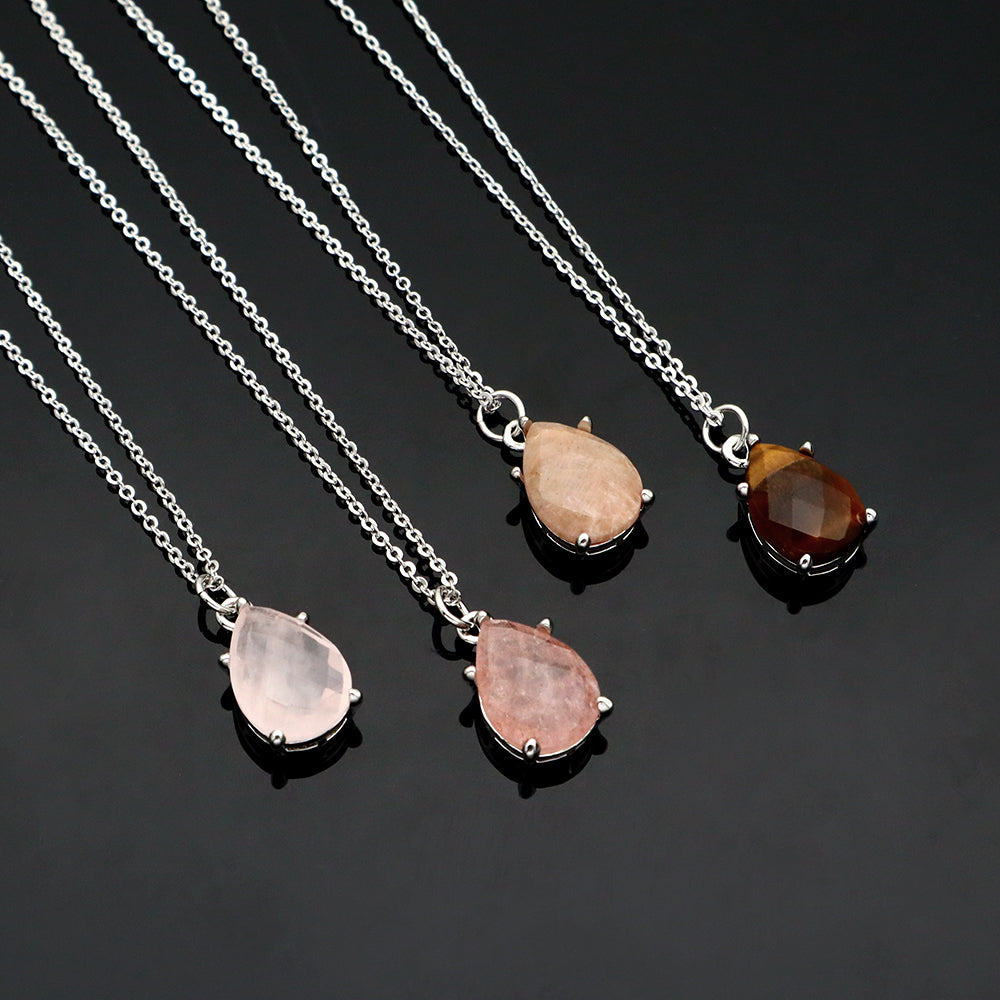 Handmade Custom Natural Stone Pendant Necklace