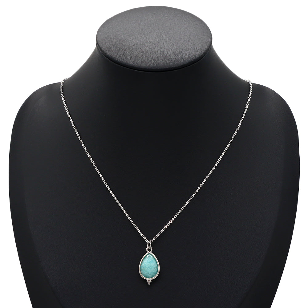 Handmade Custom Natural Stone Pendant Necklace