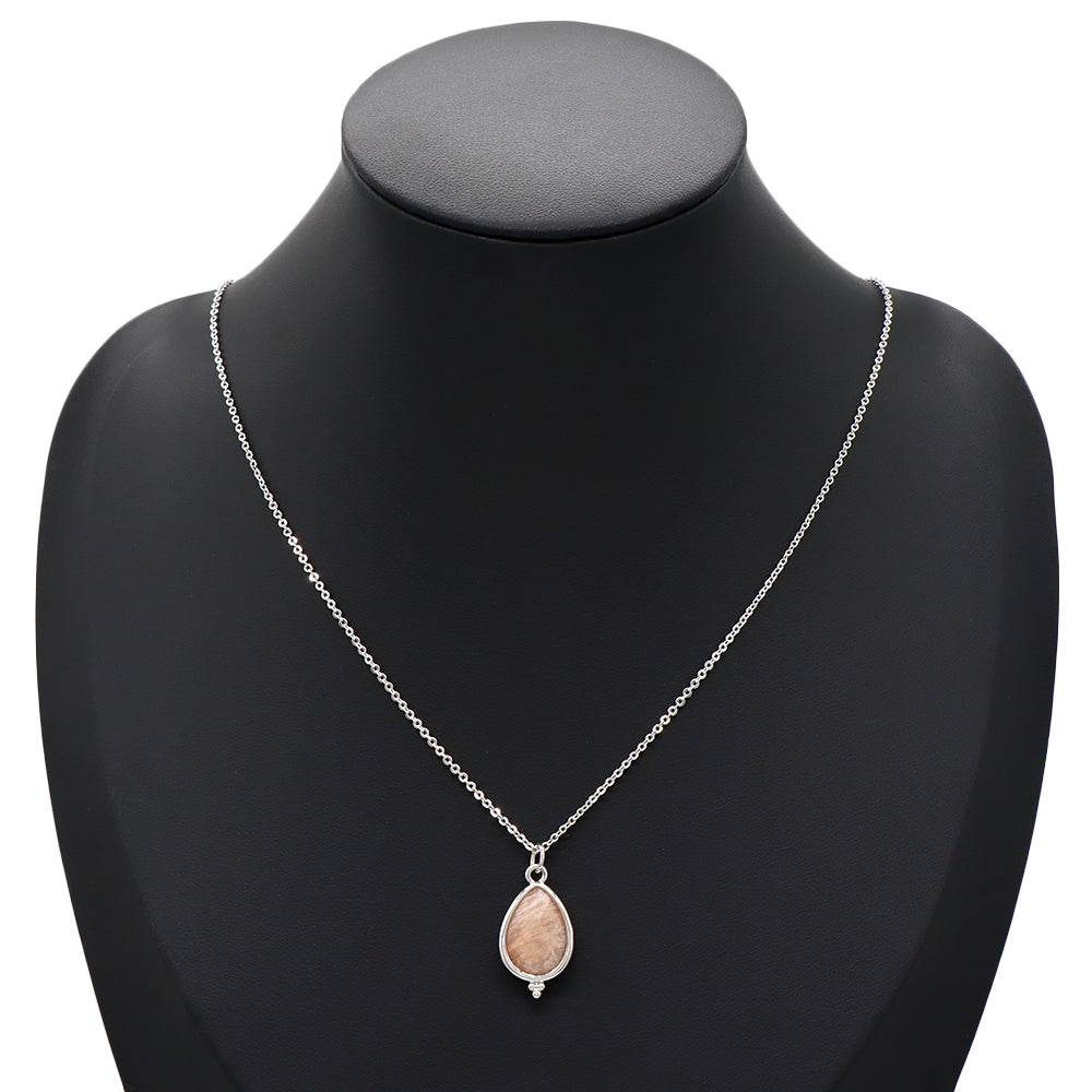 Handmade Custom Natural Stone Pendant Necklace