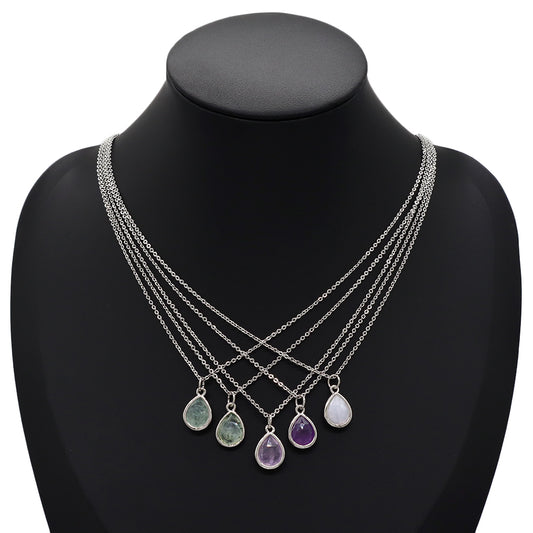 Handmade Custom Natural Stone Pendant Necklace