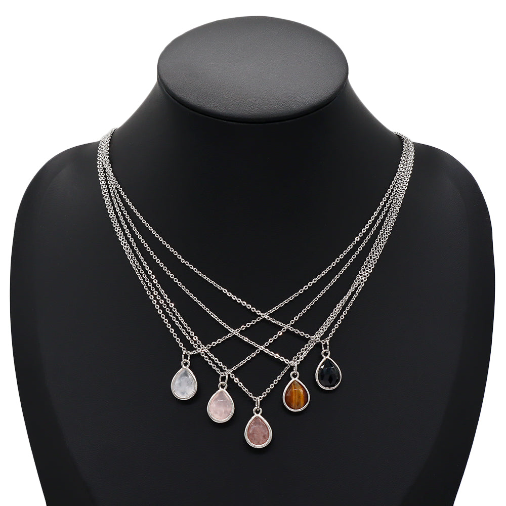 Handmade Custom Natural Stone Pendant Necklace