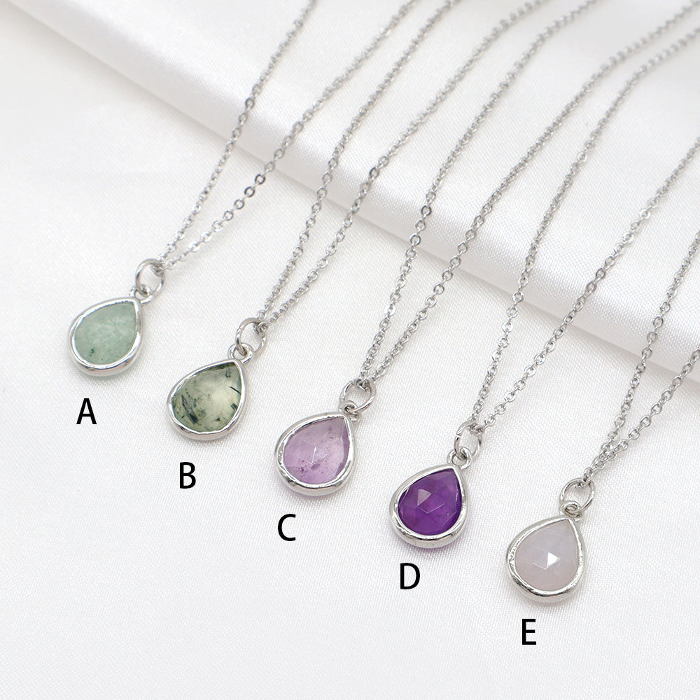 Handmade Custom Natural Stone Pendant Necklace