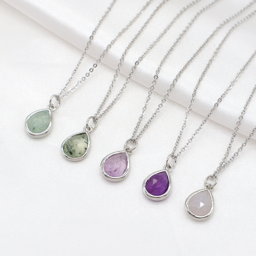 Handmade Custom Natural Stone Pendant Necklace