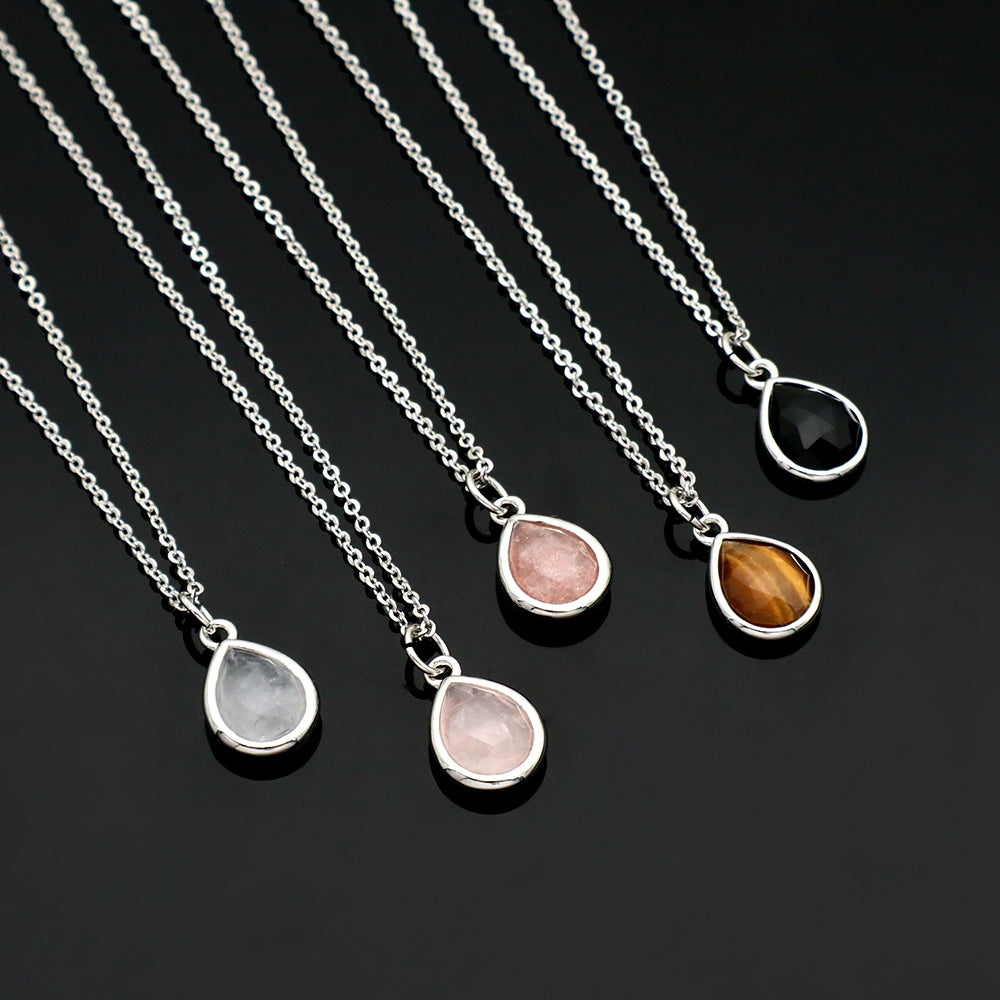 Handmade Custom Natural Stone Pendant Necklace