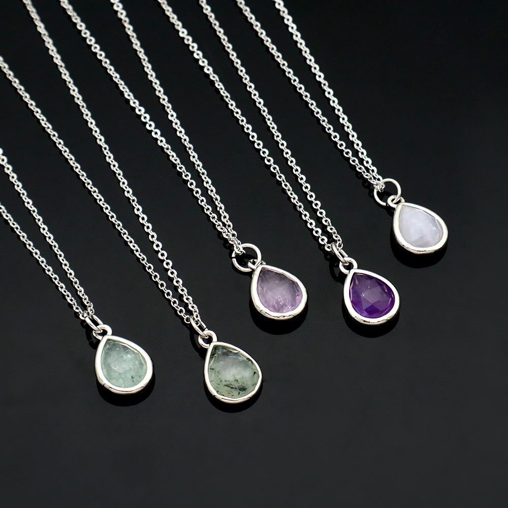 Handmade Custom Natural Stone Pendant Necklace
