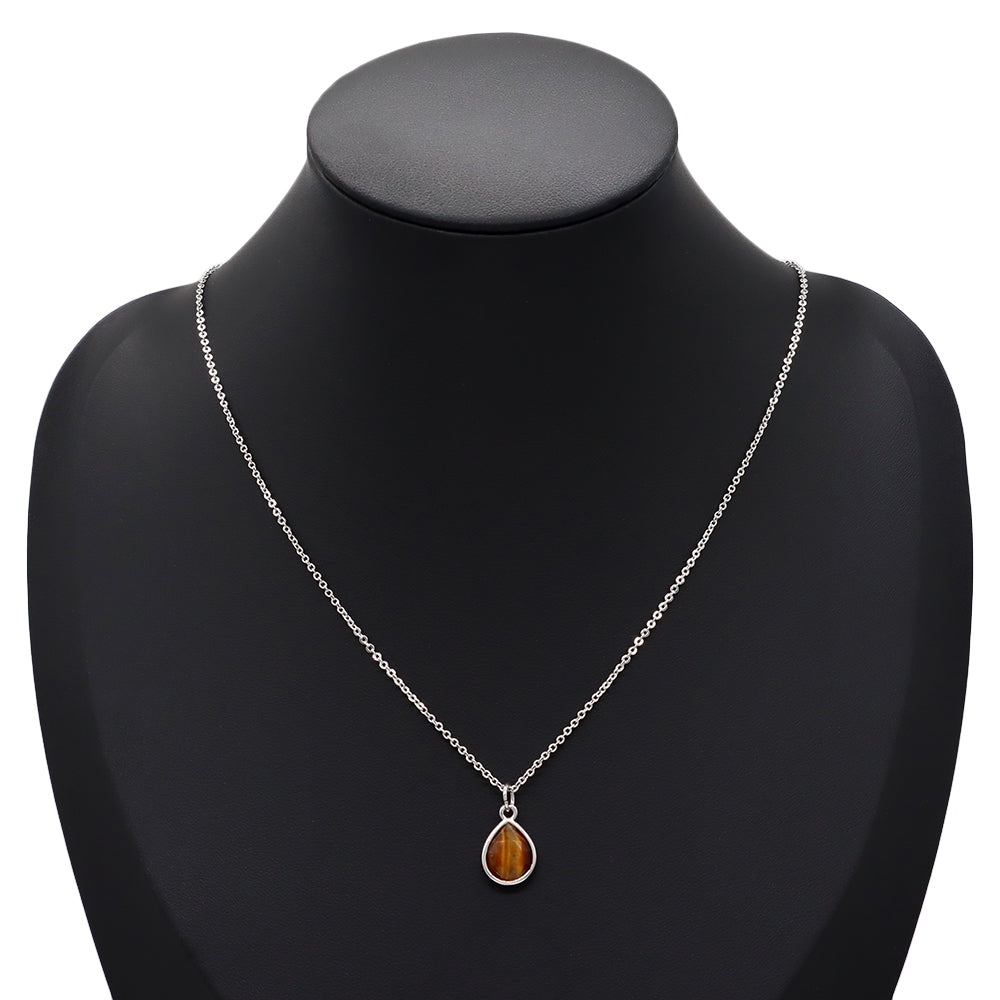 Handmade Custom Natural Stone Pendant Necklace