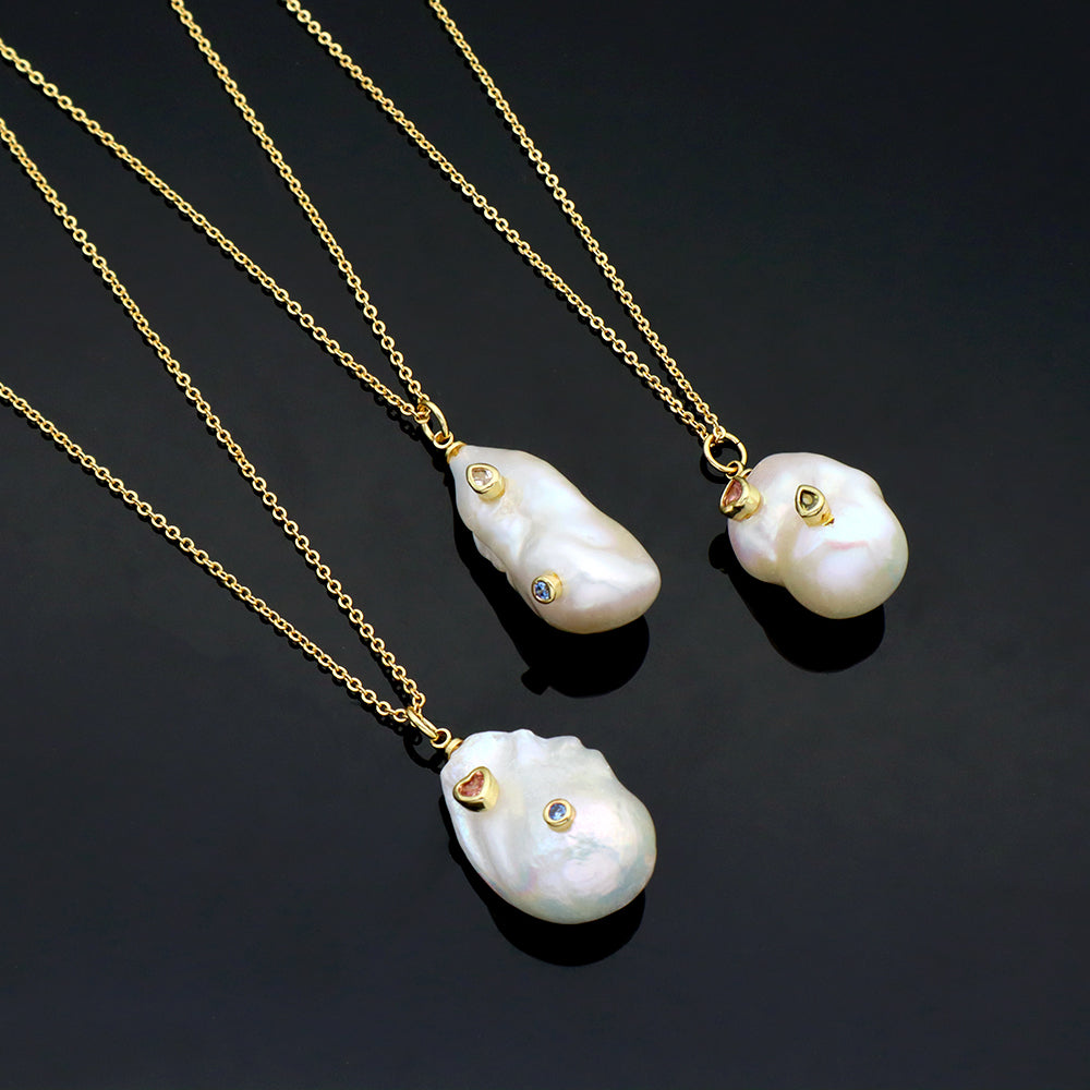 Handmade Custom Fresh Water Pearl Pendant Necklace