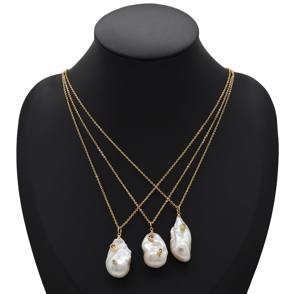 Handmade Custom Fresh Water Pearl Pendant Necklace