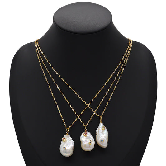 Handmade Custom Fresh Water Pearl Pendant Necklace