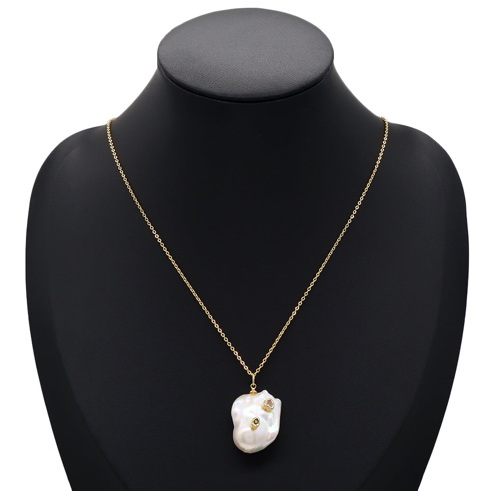 Handmade Custom Fresh Water Pearl Pendant Necklace