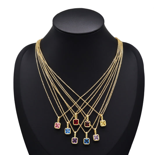 Handmade Customizable Glass Crystal Pendant Necklace