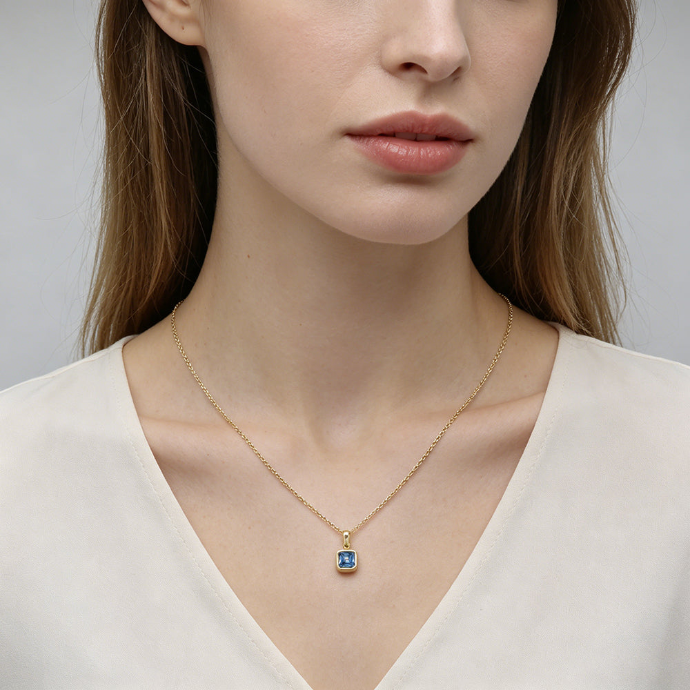 Handmade Customizable Glass Crystal Pendant Necklace