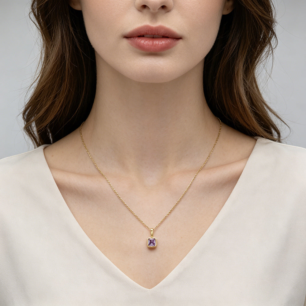Handmade Customizable Glass Crystal Pendant Necklace