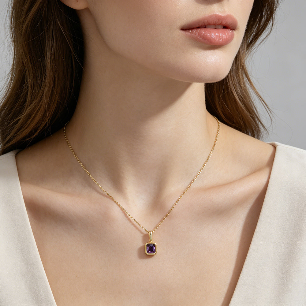 Handmade Customizable Glass Crystal Pendant Necklace