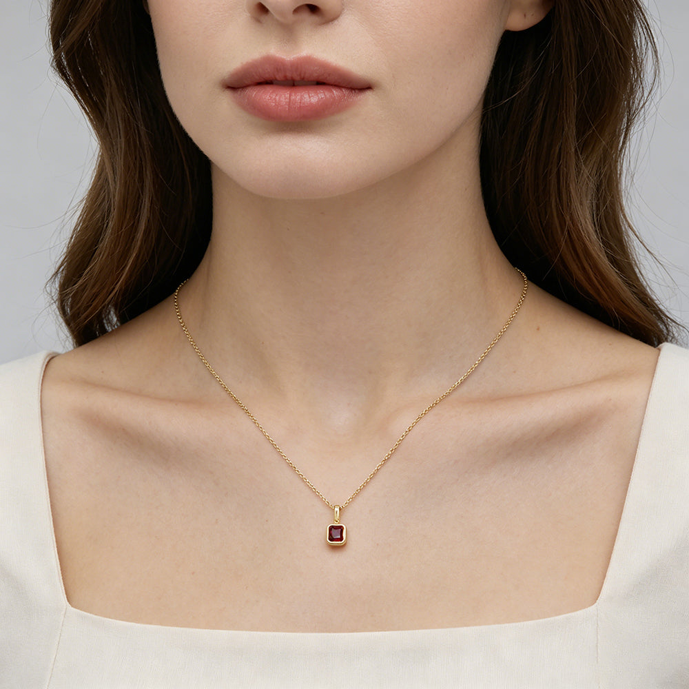 Handmade Customizable Glass Crystal Pendant Necklace