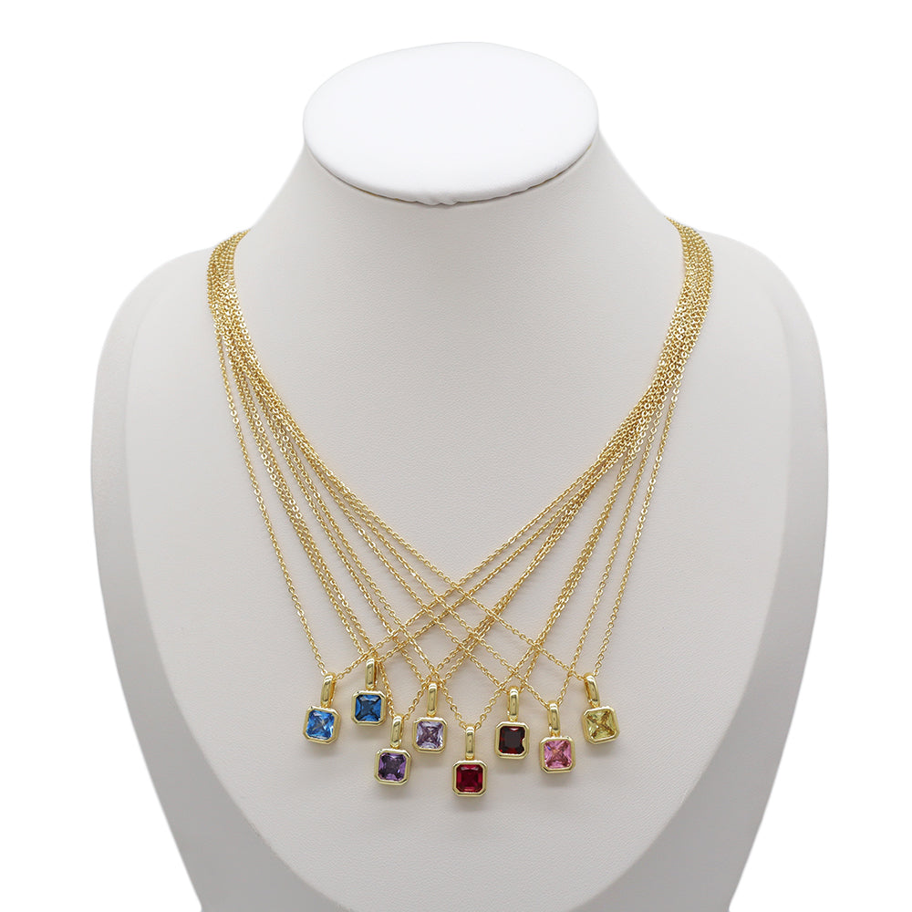 Handmade Customizable Glass Crystal Pendant Necklace