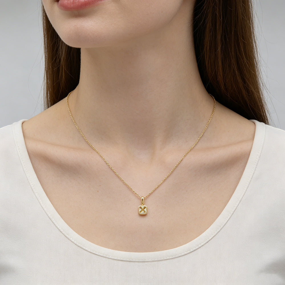 Handmade Customizable Glass Crystal Pendant Necklace
