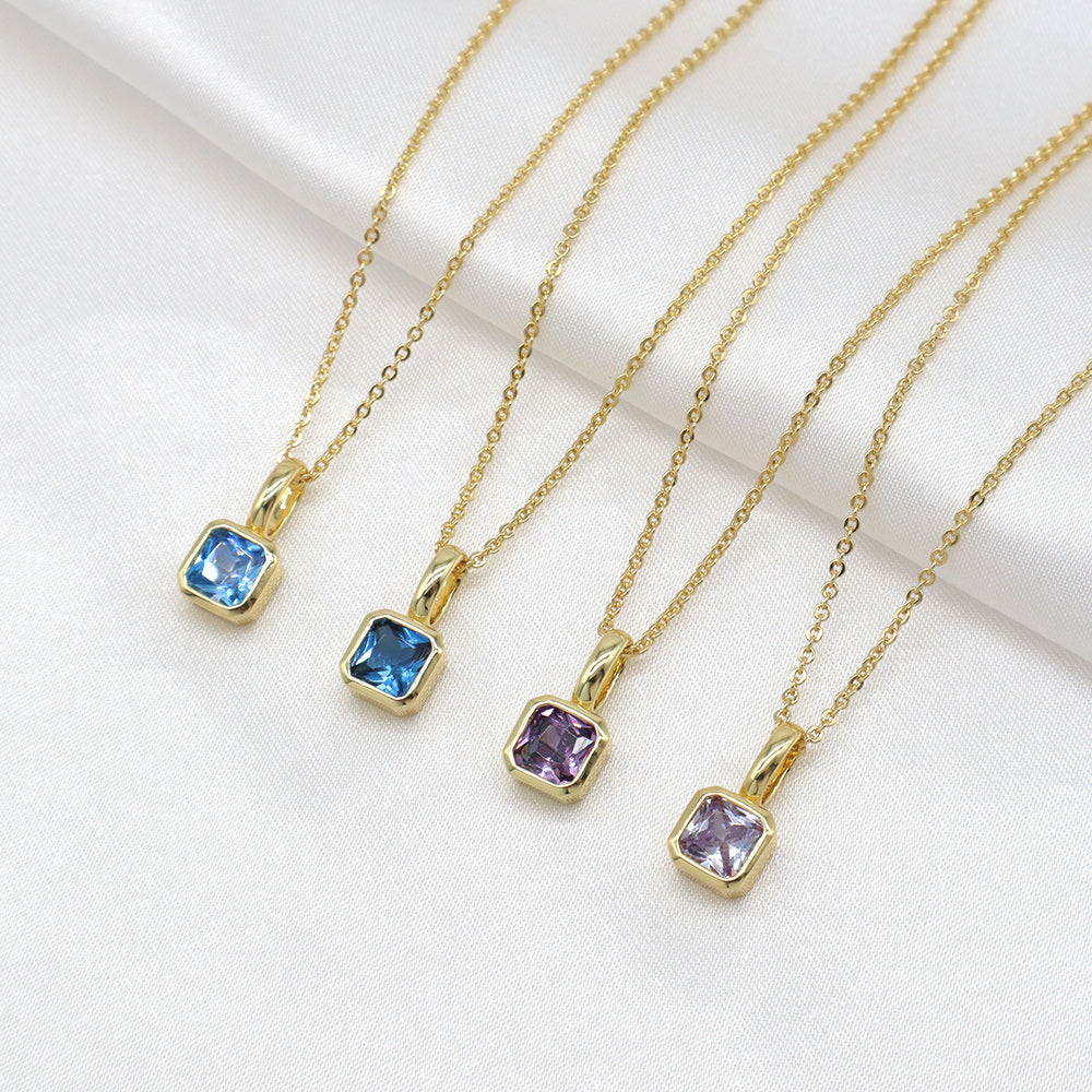 Handmade Customizable Glass Crystal Pendant Necklace