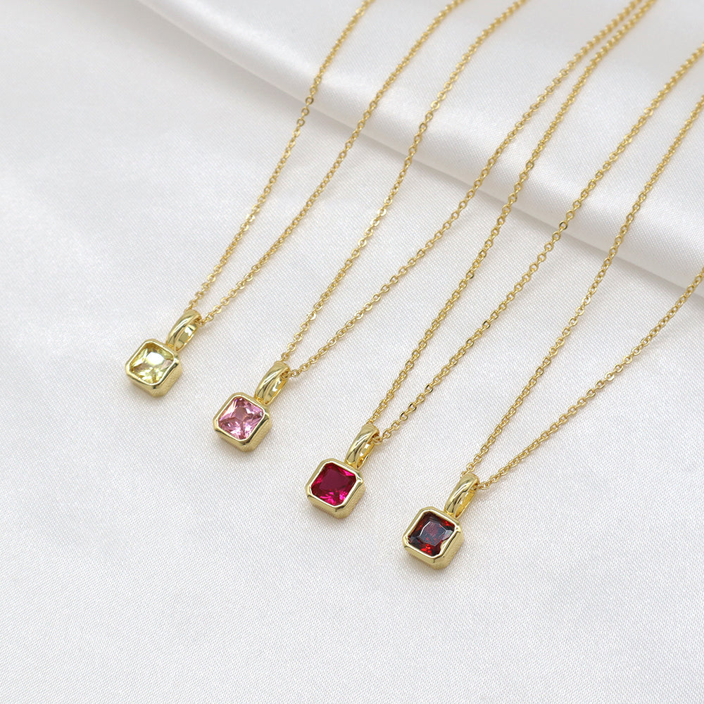 Handmade Customizable Glass Crystal Pendant Necklace