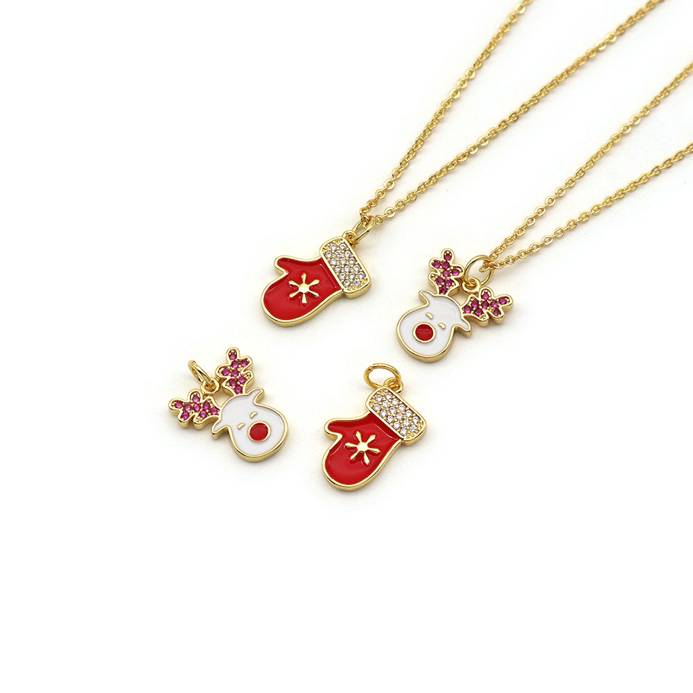 Handmade Customizable Brass With Enamel Pendant Necklace (with chain)