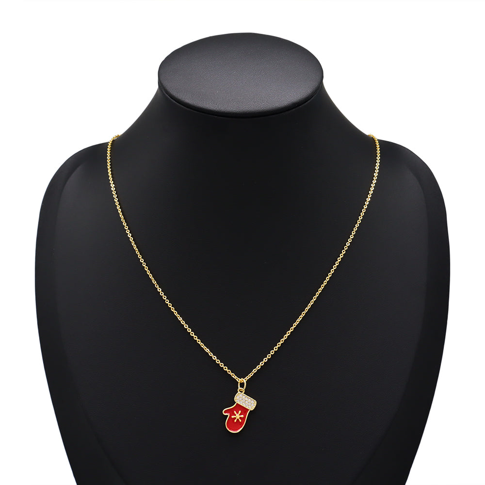 Handmade Customizable Brass With Enamel Pendant Necklace (with chain)