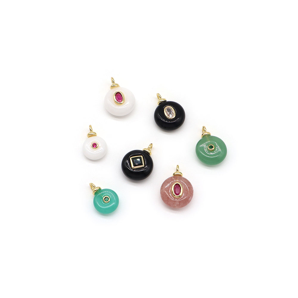 Handmade Customizable Natural Stone Pendant Necklace