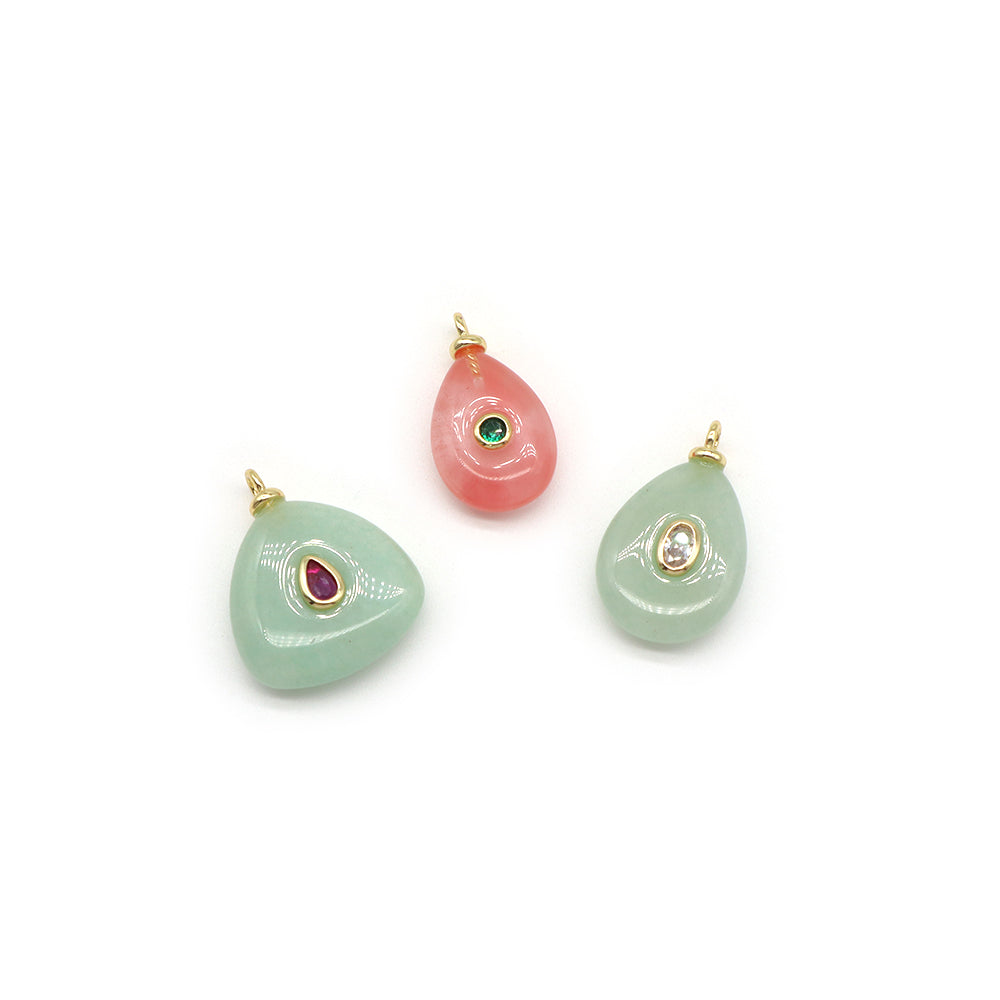 Handmade Customizable Natural Stone Pendant Necklace