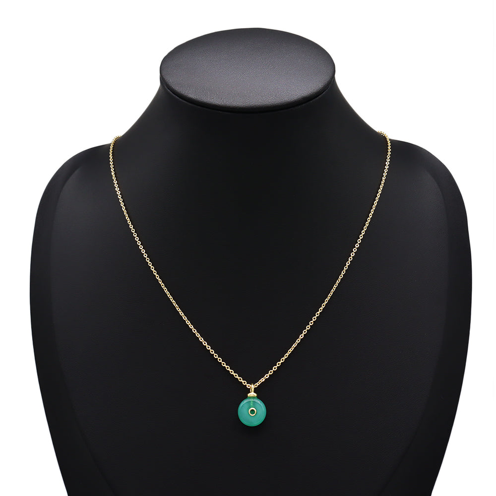 Handmade Customizable Natural Stone Pendant Necklace