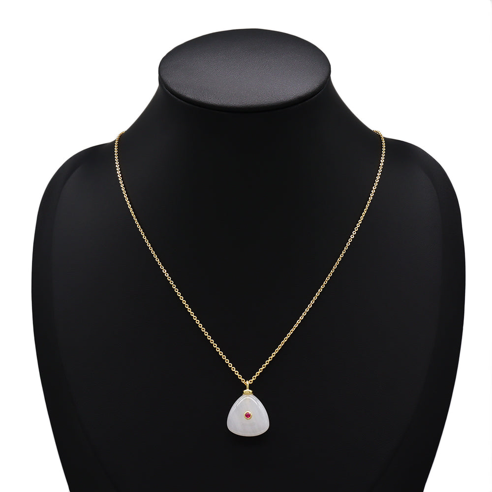 Handmade Customizable Natural Stone Pendant Necklace