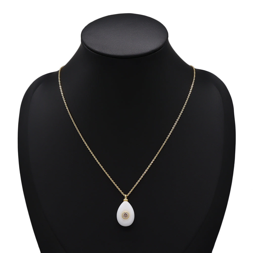 Handmade Customizable Natural Stone Pendant Necklace