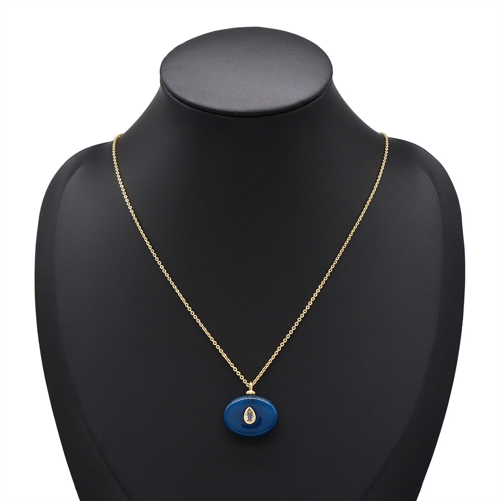 Handmade Customizable Natural Stone Pendant Necklace