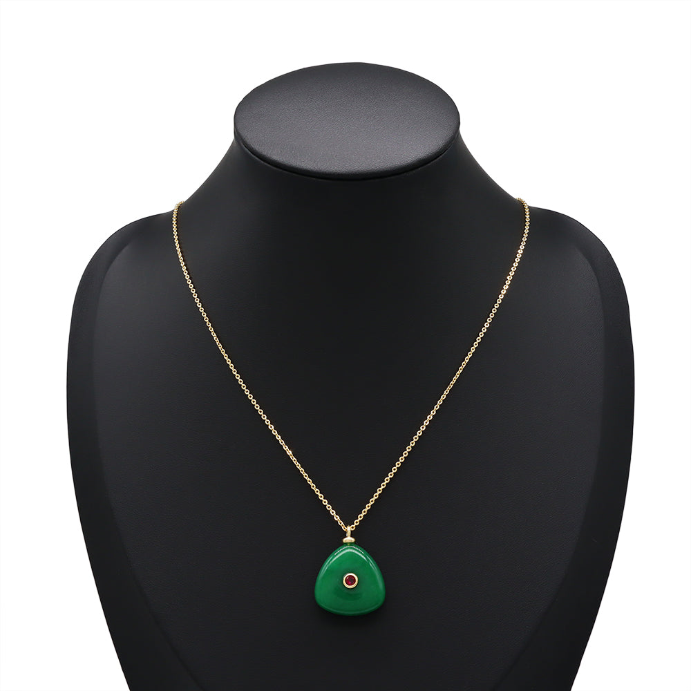 Handmade Customizable Natural Stone Pendant Necklace