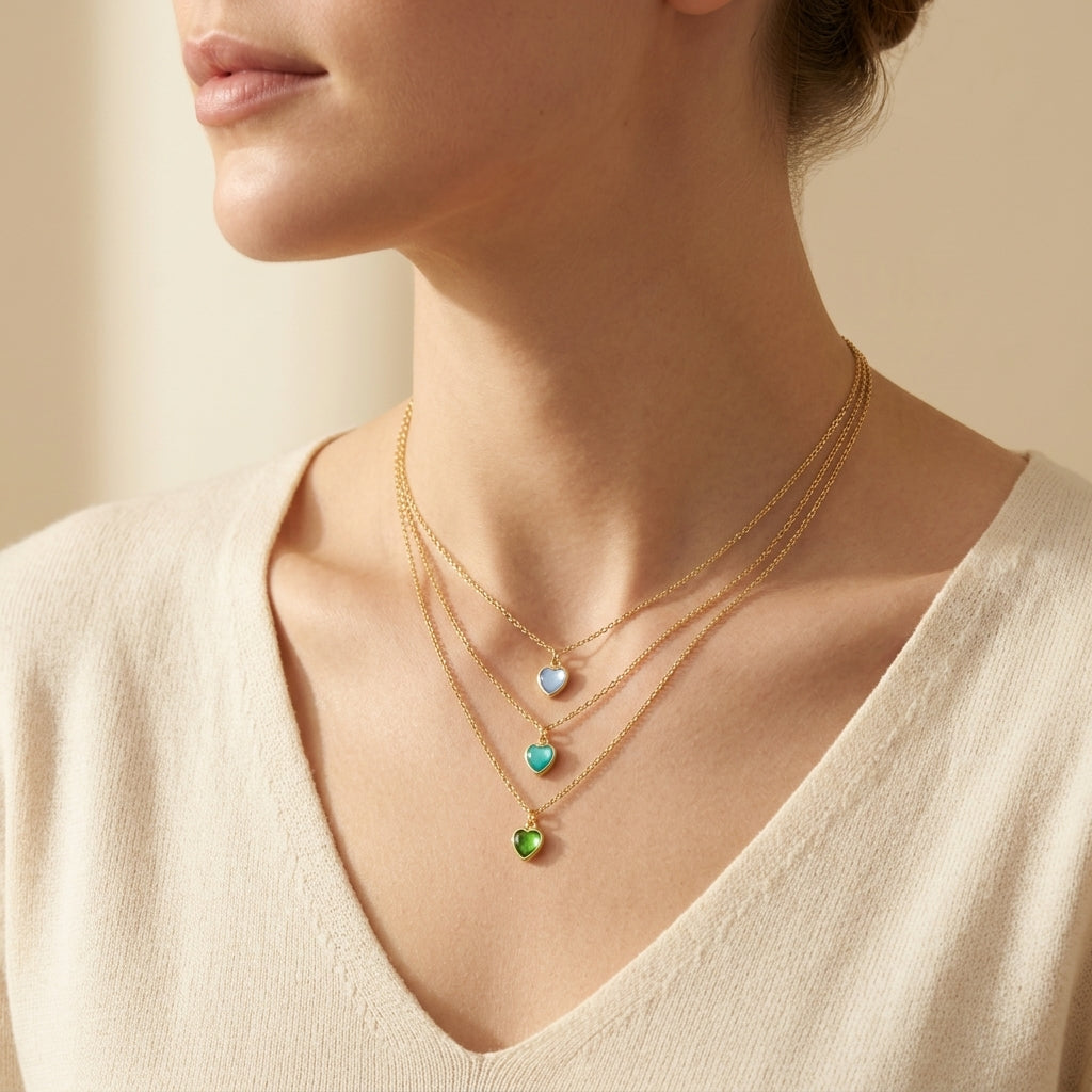 Handmade Customizable Glass Crystal Pendant Necklace